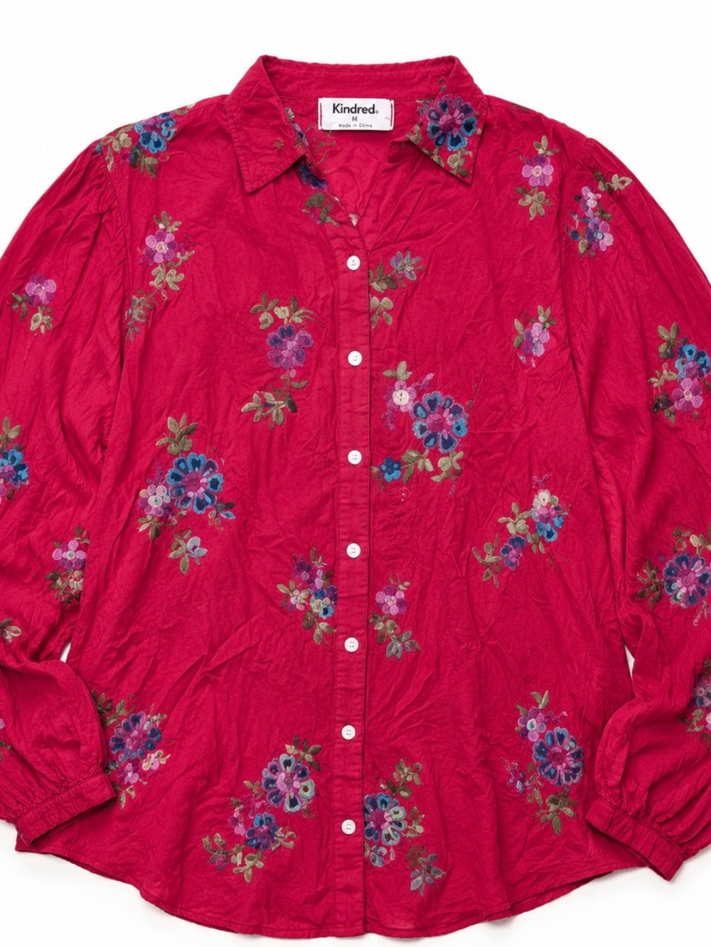 Kindred Raspberry Floral Button-Down Shirt